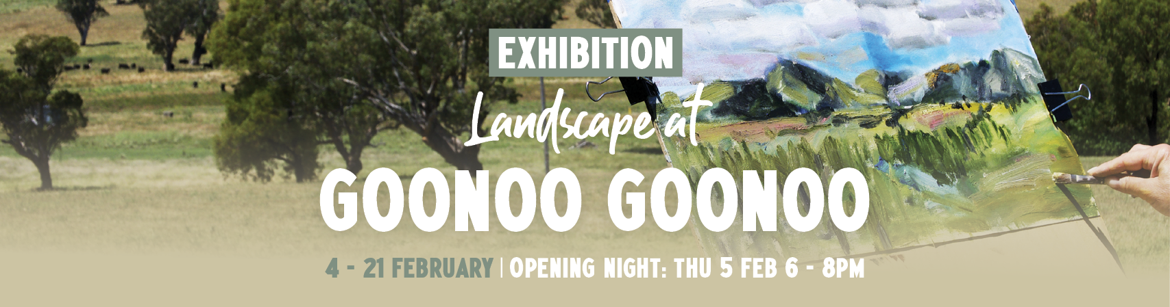 Landscape at Goonoo Goonoo group exhibition